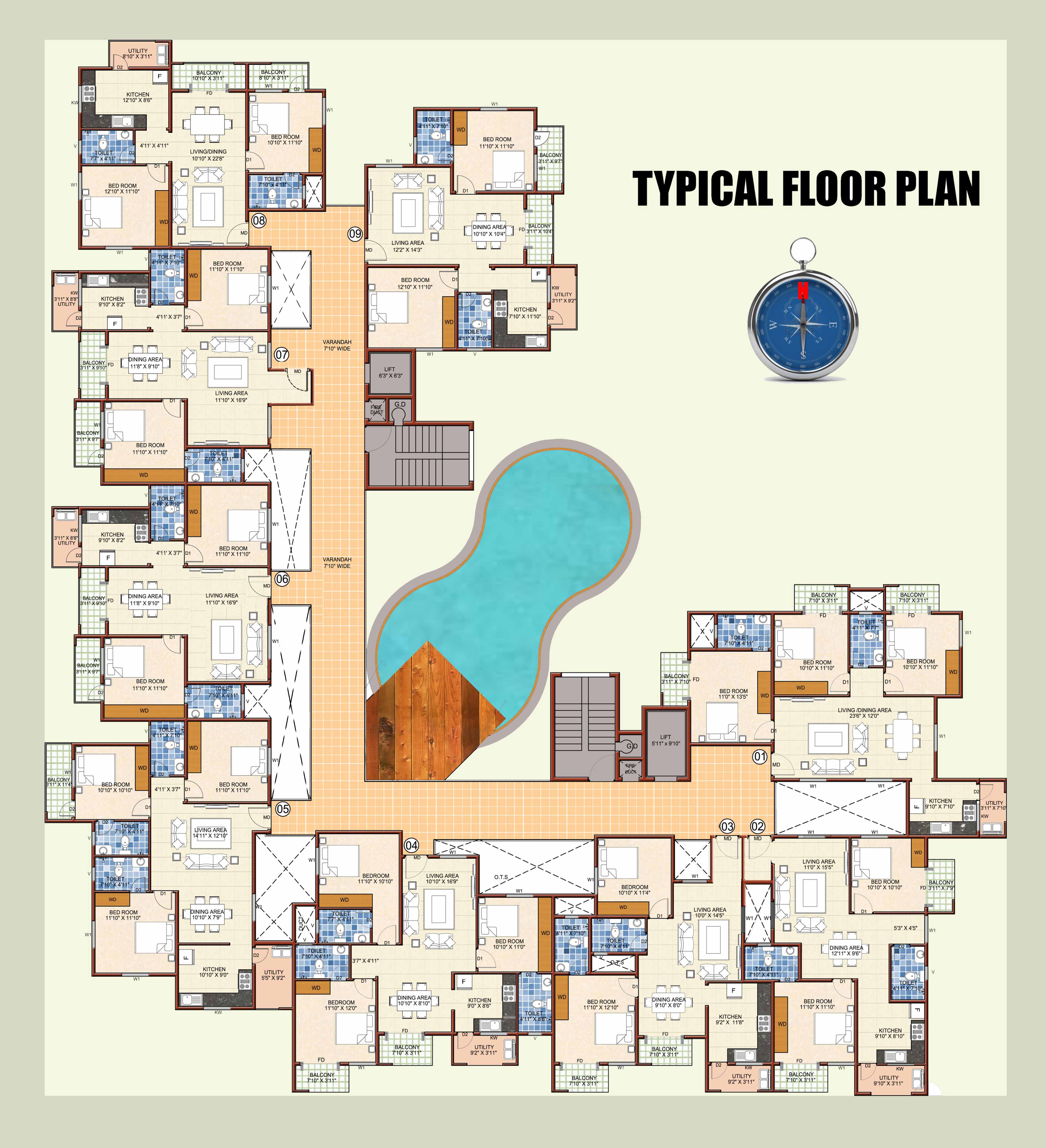 Avantika Floor Plan 